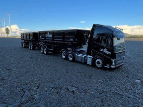 Miniatura Volvo FH com Rodocarreta Randon + Dolly Rebaixado - Escala 1/24